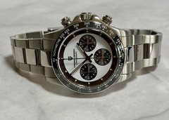 Pagani Design PD-1676 Mens Watch 39mm White/Black Panda Dial Chronograph – 7.5″