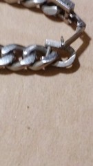 Timex Quartz Analog Wristwatch Silver Metal Bracelet White Dial Dot Indexes