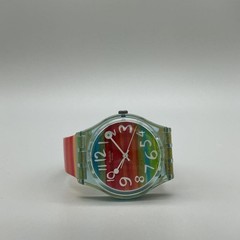 Swatch Color The Sky Men Watch 34mm Rainbow Dial Swiss GS124 New Battery