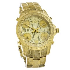 JBW Jet Setter Men’s 5 Time Zones Diamond Quartz Watch JB-6213-A