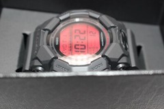 Casio G-SHOCK GD-010BBR-1JF BLACK AND BOLD RED Dial Gift Men Round Resin Watch