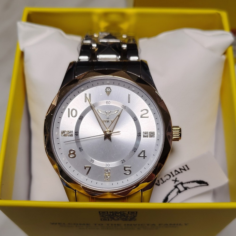 Invicta Angel Women’s Quartz Analog Two-Tone SS Bracelet Watch 38mm 30M