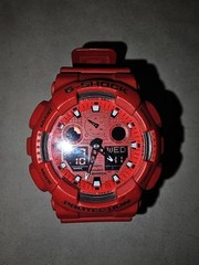 CASIO G-SHOCK Ga-100C-4AJF Japan Authentic Used Limited Model Red Black