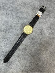 Watch Moonlight Coins Quartz Case:33mm New Battery