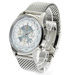 Breitling Transocean Chronograph Unitime AB0510 Automatic 46mm Silver;White
