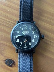 Shinola Runwell Argonite 1069 41mm Black PVD Case