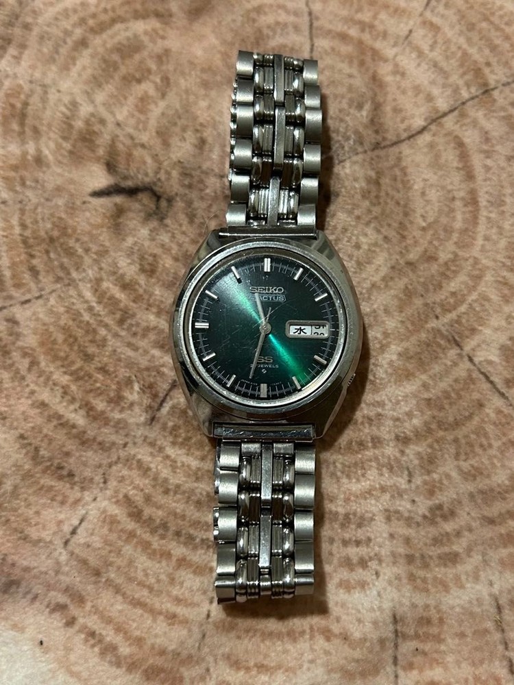 SEIKO 5ACTUS Automatic Men’s Wristwatch Green Dial