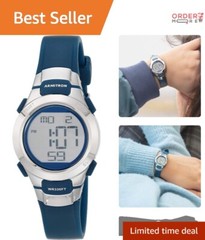 Sport Women’s Digital Resin Watch 27mm Chronograph Water Resistant for Swimming