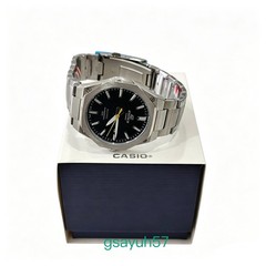 Edifice 男式黑色表盘不锈钢运动手表 EFR-S108D-1AVUEF