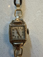 Antique 1930s Gruen Cocktail Watch 10K GF Hand Wind Mechanical As Is For Parts