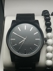 INC International Concepts Men’s Black-Tone Bracelet Watch 45mm 3-Pc NIB – JLY02