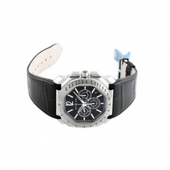 Bvlgari Octo BGO41BSLDCHTA Stainless Steel Leather 42.0mm Black Dial #YKW630
