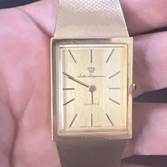 Vintage Jules Jurgensen Men’s Watch Italy Gold Tone Band