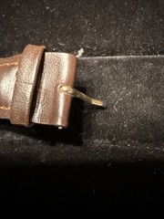 1995 Goldtone And Leather Guess Watch WORKING **Broken Handle (Lot# 699)