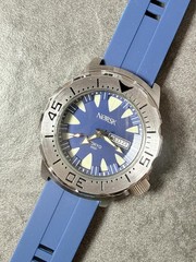 Norsk Tokyo 2020 Diver Style Watch 42mm Blue Dial Day Date New Battery