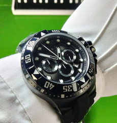 Invicta Excursion 48539 Men’s Watch 50mm Black Grey Chronograph Silicone Strap