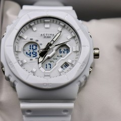 Activa Exon X Invicta Digital Unisex Watch 48mm White ACW8120-002