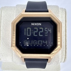 NIXON Tropical Gangster Digital Watch Rose Gold Black Unisex Rubber Runs