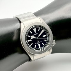 Seiko 7N35-6150 SUS JDM Black Dial 36mm 19.5cm Date Indicator Running Operation