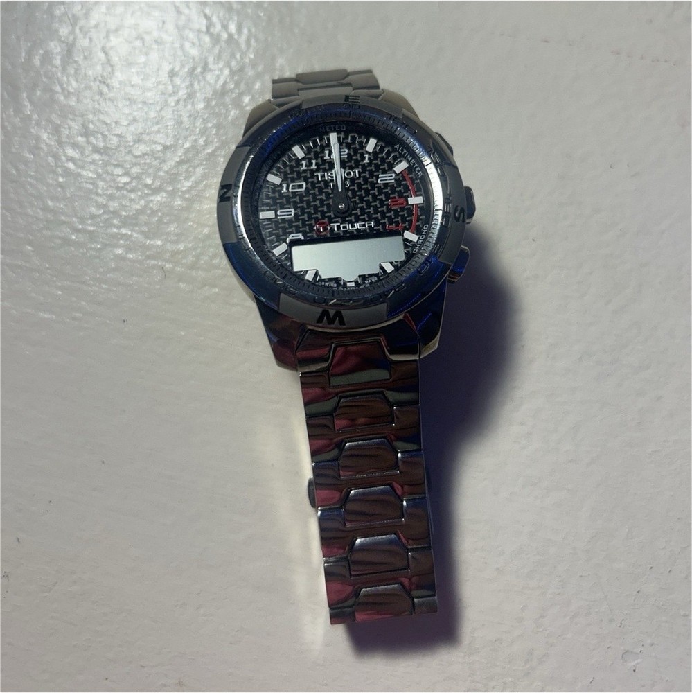 Tissot T-Touch Men’s Analog/Digital Quartz Compass Bezel 43mm Black Dial