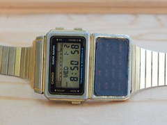 Vintage Casio Data Bank Calculator Alarm Digital Watch DBC-600G module 563 JAPAN