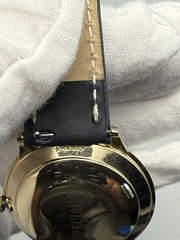 Wittnauer Geneve Automatic Swiss 10K RGP Gold Tone Watch Cream Dial Date 34.5mm