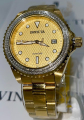 Invicta Elite Diamond 0.76 Carat Diamond Unisex Watch – 38mm, Gold (48777)