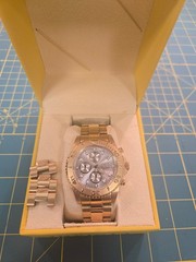 Invicta Men Pro Diver Chronograph 18k Gold Plated Champagne Dial 43mm Watch 1774