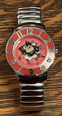 WATCH~WARNER BROTHERS TASMANIAN DEVIL~ 1984~STAINLESS STEEL~ #2200/113~ 400 101
