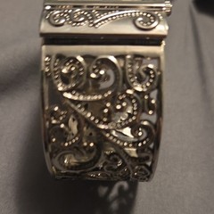 Vivani Women’s Quartz Analog Rectangle Watch White Dial Silver Filigree Bracelet