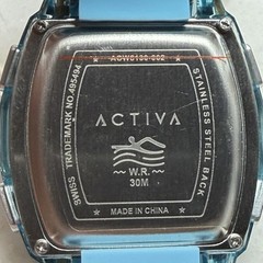 Activa X Invicta Digital Men’s Watch – 50mm, Light Blue ACW8130-002 New