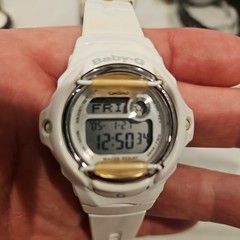 Casio Women’s Watch Baby-G BG169R Quartz Digital White Resim Working