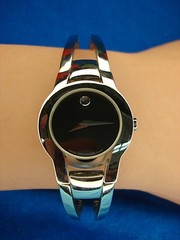 MOVADO AMOROSA SWISS BANGLE LADIES WRISTWATCH – PREOWNED BUT LOOKS GREAT!