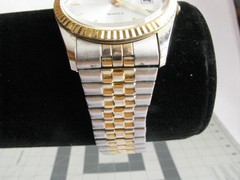 Vintage McGregor HUNT CLUB Wristwatch Men’s Gold Silvertone Expansion Band RUNS