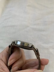 Fossil Classic Women’s Analog Gold-Tone Watch Brown Leather Strap needs battery