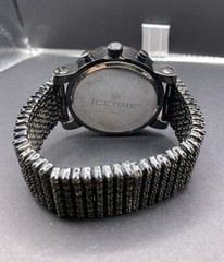ICETIME Crown 10ct Black DIAMOND Men’s Watch***