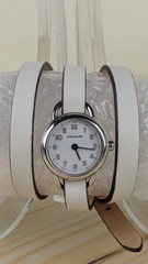 Coach Dree Double Wrap Watch White Leather Strap