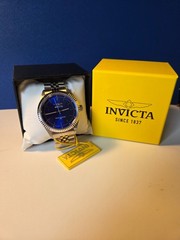 Invicta 29375 Men’s Specialty Blue Dial Stainless Steel Fluted Bezel Watch (17)