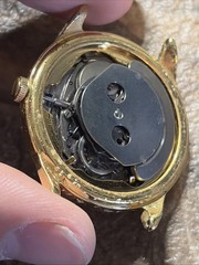 Vintage 37mm Gold Tone Timex Viscount 48861 10978 Watch 1978 Runs