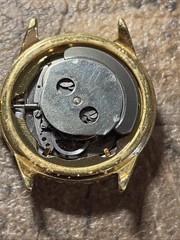 Vintage 37mm Gold Tone Timex Viscount 48861 10978 Watch 1978 Runs