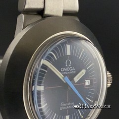 NOS Vintage Omega Geneve Dynamic Automatic Watch Steel Crosshair Dial 30Mm