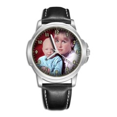 PERSONALISED CUSTOM MENS WRIST WATCH FAMILY PHOTO FATHER’S DAY GIFT ENGRAVED