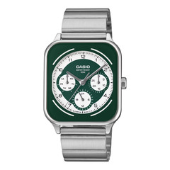 CASIO MTP-M307D-3BV NEW QUARTZ ANALOG GREEN DIAL MEN’S WATCH