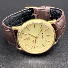 Kolber Geneve K4007 Women’s 32mm 8.75” Watch (works) 16mm Leather Strap, New Bat