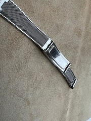 Vintage Accutron Bulova wristwatch wristband Duchess All Steel 17.5mm works 18mm
