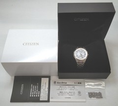 CITIZEN ECO-DRIVE EXCEED EBG74-5023 Titanium White Watch w/box links – Rank B
