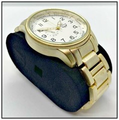 Men’s CLASSY ELEGANT DIVER Round Gold LUXURY Designer Fashion WRIST WATCH 45mm