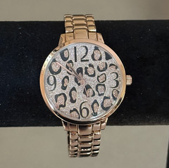 Beverly Hills Polo Club Women’s Watch Quartz Gold Tone Cheetah Print 38mm 7.5 in