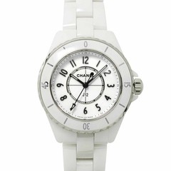 CHANEL J12 33mm H5698 Ceramic Quartz White Dial Ladies Watch 90314278