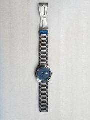 HUSH PUPPIES AUTOMATIC NAVY DIAL DAY/DATE ST.STEEL MEN’S WATCH HP.8581M.1503 NEW